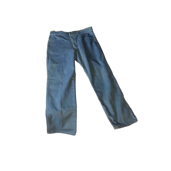 Wrangler Regular Fit Jeans 38x32 Light Wash Classic Denim - Picture 2 of 7